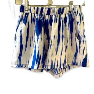 Beautiful blue and white dressy shorts size small